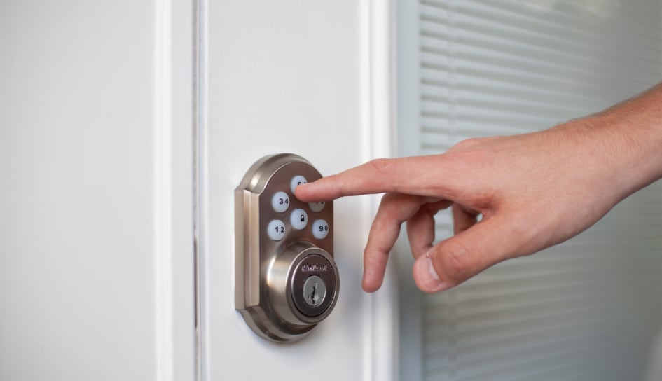 ADT smartlock on a Manchester home